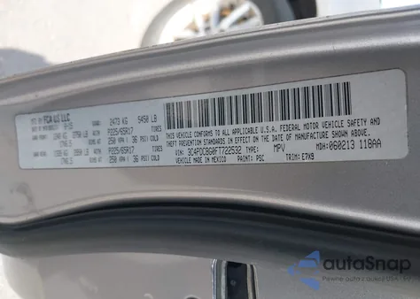 2015 Dodge Journey Sxt z USA, uszkodzony, nr VIN 3C4PDCBG0FT722532